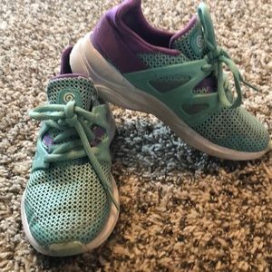 Teal/purple Champion Tennis Shoes